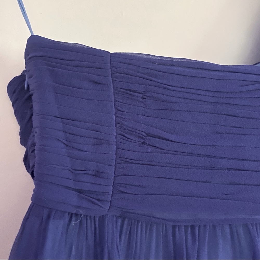 5|48 Blue One Shoulder Dress - Picture 4 of 7